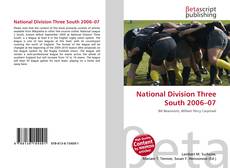 Bookcover of National Division Three South 2006–07