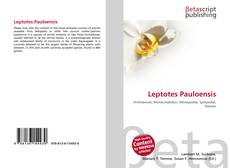 Buchcover von Leptotes Pauloensis