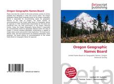 Buchcover von Oregon Geographic Names Board