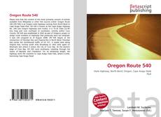 Buchcover von Oregon Route 540