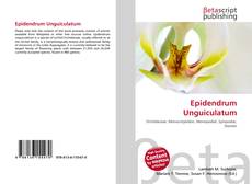 Buchcover von Epidendrum Unguiculatum