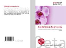 Buchcover von Epidendrum Capricornu