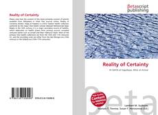 Bookcover of Reality of Certainty