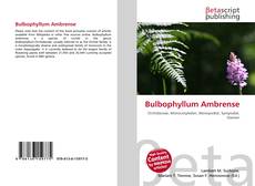 Bookcover of Bulbophyllum Ambrense
