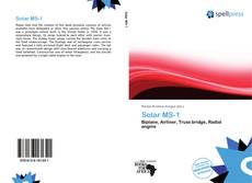 Bookcover of Solar MS-1