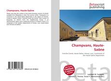 Buchcover von Champvans, Haute-Saône