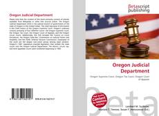 Bookcover of Oregon Judicial Department