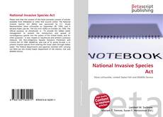 Bookcover of National Invasive Species Act