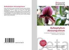 Buchcover von Bulbophyllum Atrosanguineum