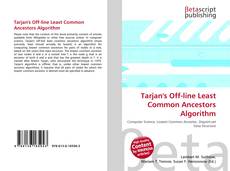 Обложка Tarjan's Off-line Least Common Ancestors Algorithm