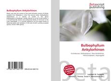Bulbophyllum Ankylorhinon的封面