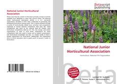 National Junior Horticultural Association的封面