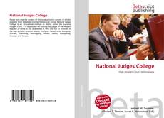 National Judges College kitap kapağı