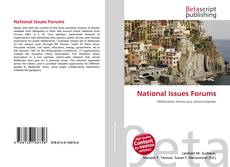 Couverture de National Issues Forums