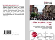 Portada del libro de United Kingdom Census 1991