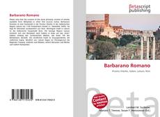 Bookcover of Barbarano Romano