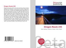 Bookcover of Oregon Route 245