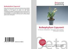 Portada del libro de Bulbophyllum Capuronii