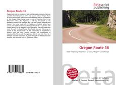 Bookcover of Oregon Route 36