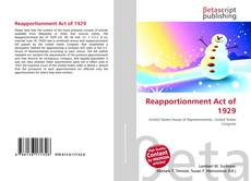 Copertina di Reapportionment Act of 1929