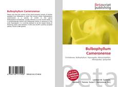 Copertina di Bulbophyllum Cameronense