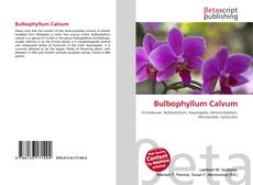 Bookcover of Bulbophyllum Calvum