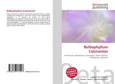 Bookcover of Bulbophyllum Calviventer
