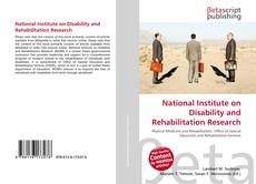 Copertina di National Institute on Disability and Rehabilitation Research