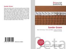 Sander Groen kitap kapağı