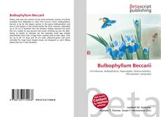 Portada del libro de Bulbophyllum Beccarii