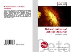 Portada del libro de National Institute of Statistics (Romania)