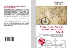 United Nations General Assembly Resolution 62/243的封面