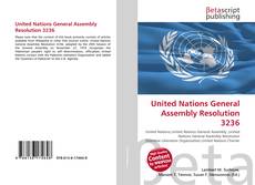 Borítókép a  United Nations General Assembly Resolution 3236 - hoz