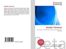 Couverture de Sander Vanocur