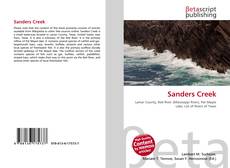 Buchcover von Sanders Creek
