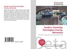 Capa do livro de Sanders Township, Pennington County, Minnesota 