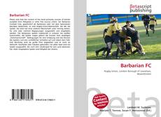 Capa do livro de Barbarian FC 
