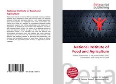 Copertina di National Institute of Food and Agriculture