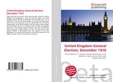 Buchcover von United Kingdom General Election, December 1910
