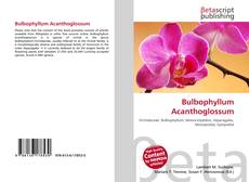 Bookcover of Bulbophyllum Acanthoglossum