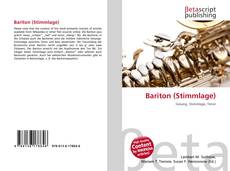 Buchcover von Bariton (Stimmlage)