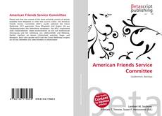 Copertina di American Friends Service Committee