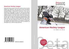 Copertina di American Hockey League