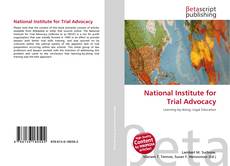 Capa do livro de National Institute for Trial Advocacy 