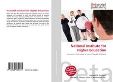 Capa do livro de National Institute for Higher Education 