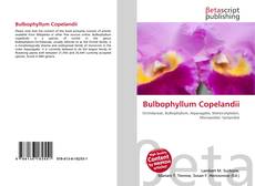 Capa do livro de Bulbophyllum Copelandii 