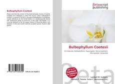 Capa do livro de Bulbophyllum Cootesii 
