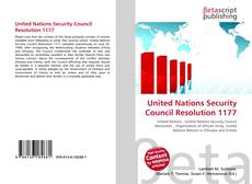 Capa do livro de United Nations Security Council Resolution 1177 