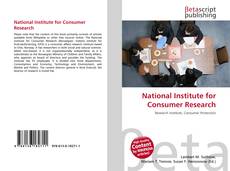 Capa do livro de National Institute for Consumer Research 