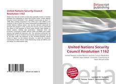 Capa do livro de United Nations Security Council Resolution 1162 